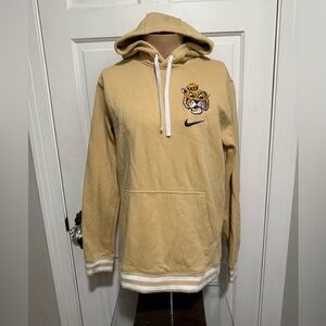Adult Large LSU Tigers Nike Hoodie Tan Jacket Size Large Embroidered Louisiana